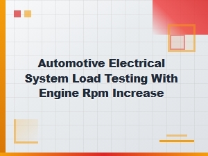 Analyzing Automotive Electrical System Load Under Rpm Variation